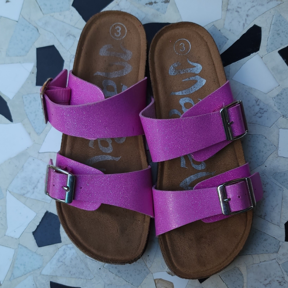 Mad Love glitter pink sandals 3